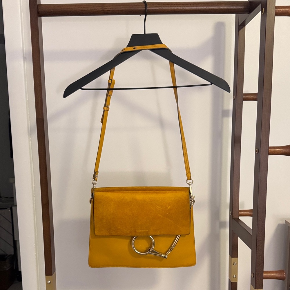 Chloe Golden Yellow Crossbody Bag